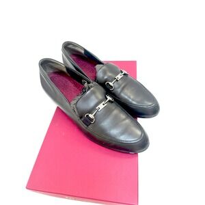 Munro Harrison II Black Leather Loafers Womens 8.5 Narrow Comfort Shoes USA